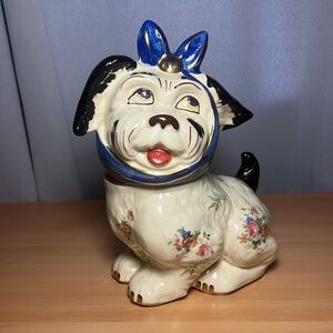 RARE Cookie Jar  Vintage 1940'S SHAWNEE MUGGSY "TOOTHACHE DOG" unique design